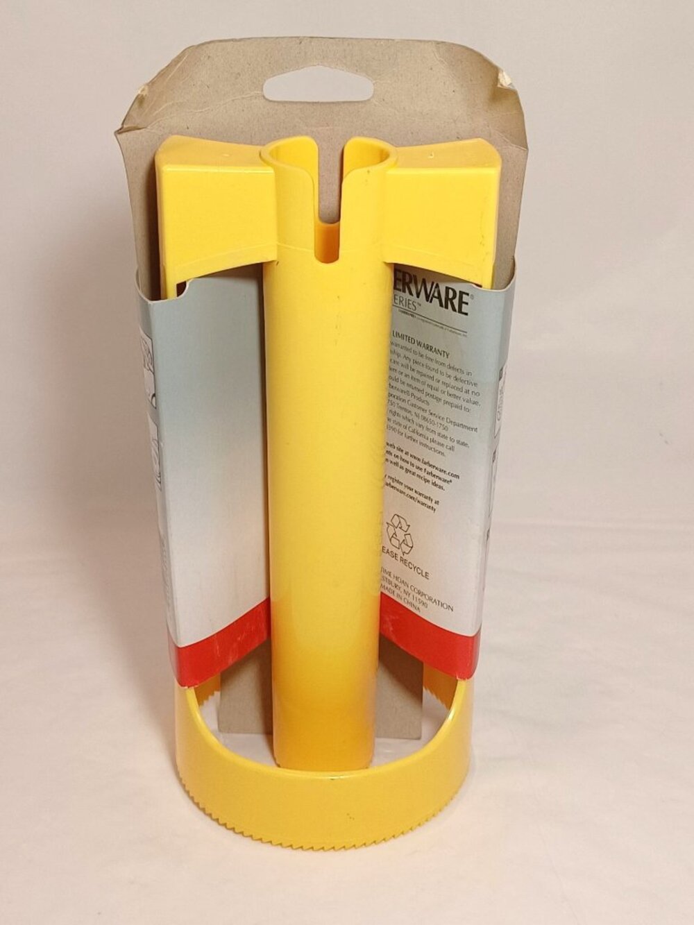 Rare Vintage Farberware Classic Series Pineapple Corer Plastic Yellow New NOS - Picture 2 of 8